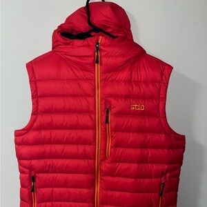 Stio Jackson Hole Wyoming Hooded Goosedown Vest~Men’s large~Pristine Condition!